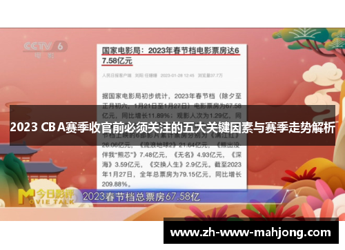 2023 CBA赛季收官前必须关注的五大关键因素与赛季走势解析 2023 CBA赛季收官前必须关注的五大关键因素与赛季走势解析